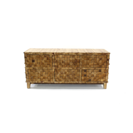 Wooden block cabinet / dresser