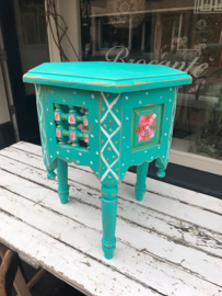 Small turquoise table