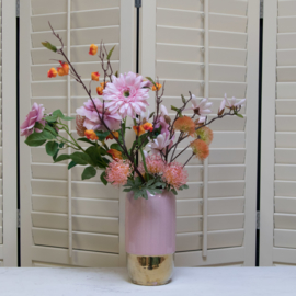 Vase Pink/Gold