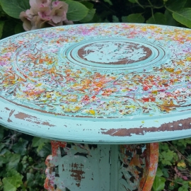 Indonesian painted table