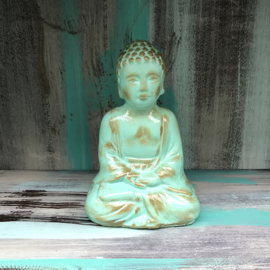 Buddha Turquoise/goud klein