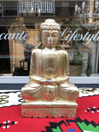 Wooden Buddha gold