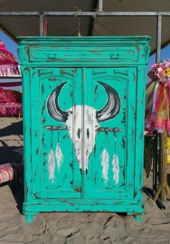 Skull Cabinet turquoise