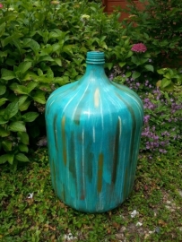 Vase - Turquoise (not including flowers)