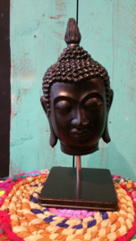 Buddha head black