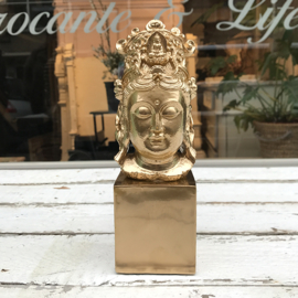 Golden mini buddha head