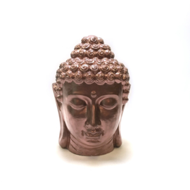 Groot buddha hoofd brons