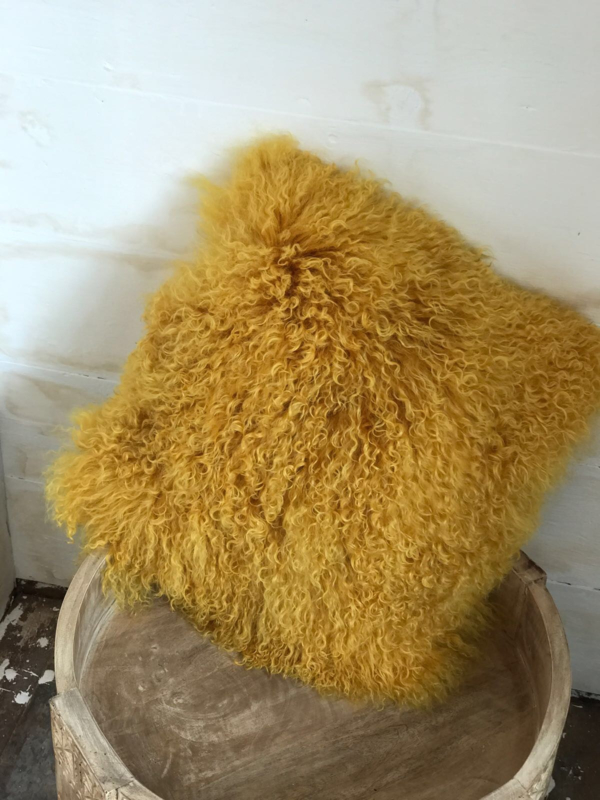 Nieuw Fluffy oker gele kussen | Kussens/plaids | Ma Maison Bohemian VC-97