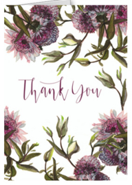 Klein bedankkaartje - Floral