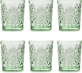 Ebony Green Libbey Hobstar drinkglazen - set van 6