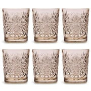 Rose Libbey Hobstar drinkglazen - set van 6