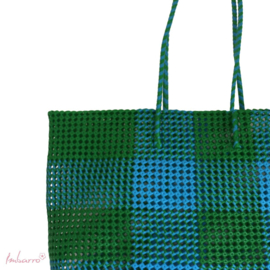 Shopper/ tas Liv green/blue - Imbarro