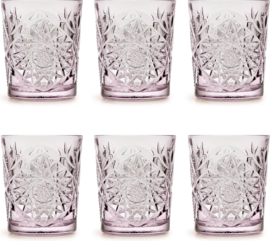 Charm Lavender Libbey Hobstar drinkglazen - set van 6