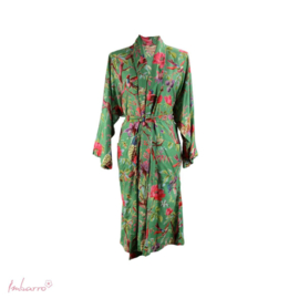 Kimono Paradise groen - Imbarro