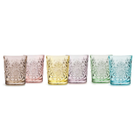 Charm Lavender Libbey Hobstar drinkglazen - set van 6