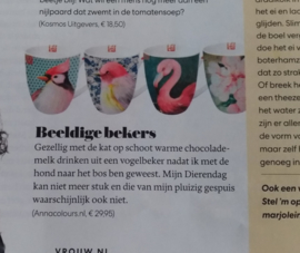 De beeldige dierenbekers in Telegraaf VROUW