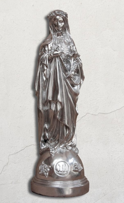 Zilverkleurig Mariabeeld