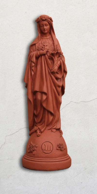 Mariabeeld - terracotta