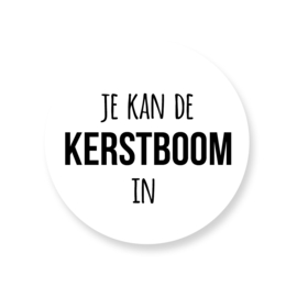 Sluitstickers kerst -  Je kan de kerstboom in