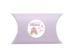 Traktatie stickers -Prinsessen koets