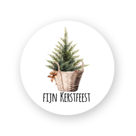 Sluitstickers kerst -  Boompje