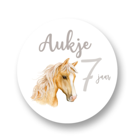 Traktatie stickers -Paarden