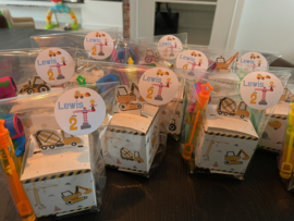 Traktatie stickers -De Bouw
