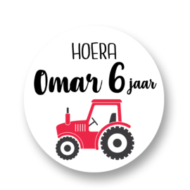 Traktatie stickers -Tractor