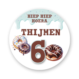 Traktatie stickers - Donuts