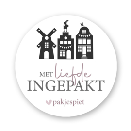 Sluitstickers Sinterklaas -  met liefde ingepakt