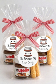 Traktatie stickers -Ik Smeer M