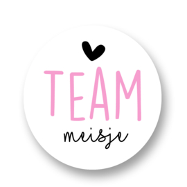 Gender reveal Stickers - Team Meisje