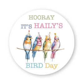 Traktatie stickers - Bird Day