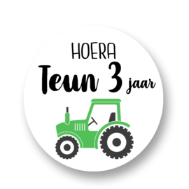 Traktatie stickers -Tractor