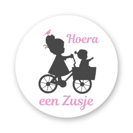 Sluitzegel Hoera, een Zusje! – Fietsje