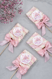 Traktatie stickers -kasteel