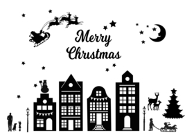 Raamstickers kerst