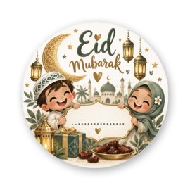 Sluitstickers Eid Mubarak – Schrijf zelf je eigen naam