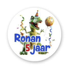 Traktatiestickers Dino Verjaardag