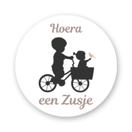 Sluitzegel Hoera, een Zusje! – Fietsje*