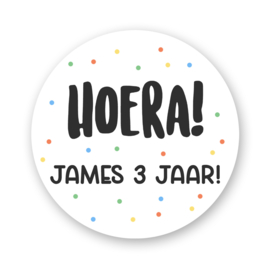 25x Traktatiestickers  Confetti