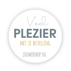 Sluitzegels -STICKERS Veel plezier met je bestelling.