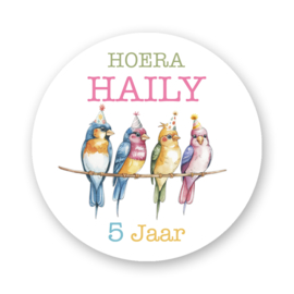 Traktatiestickers Vogeltjes