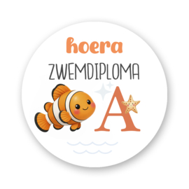 Sluitstickers- Zwemdiploma A