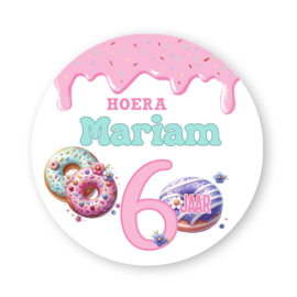 Traktatie stickers - Donuts*