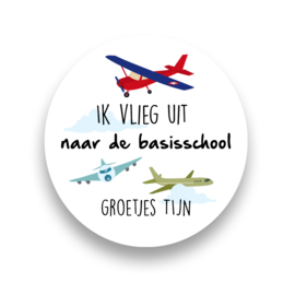 Ik vlieg uit naar de basisschool.