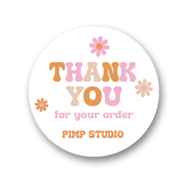 Sluitstickers Thank you-met naam webwinkel