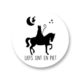 Sluitstickers Sinterklaas -  Liefs sint en piet