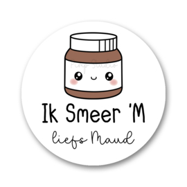 Traktatie stickers -Ik Smeer M