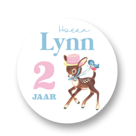 Traktatie stickers - Bambi